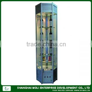 ML-11059 Best metal displays for fruit juice/Promotion supermarket bottle display