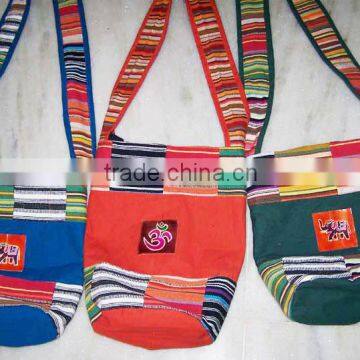 New Unisex Shoulder Jhola Bag, Om & elephant Printed Sling Bags India Wholesale Lot