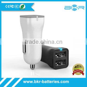 Portable battery charger dual usb car charger