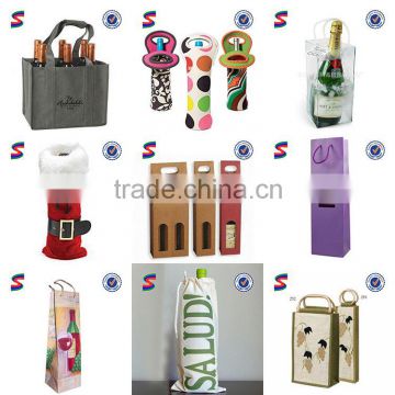 High Quality Wine Bottle Bag Promotional Nonwoven Wine Bag