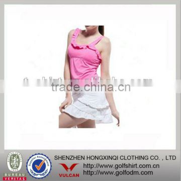 Women Tennis pink suit Polyesterspandex