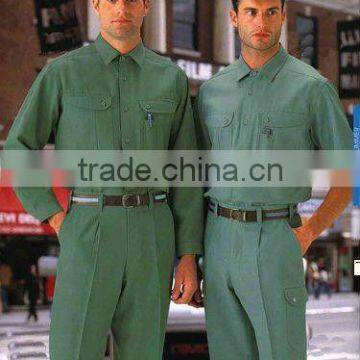 workwear fabric with green color