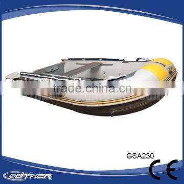 Gather Classic design cheap alumium floor inflatable boat for adults