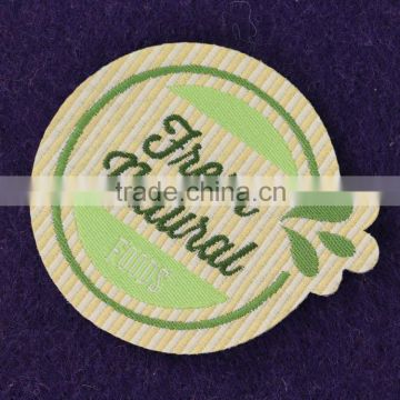 Custom Woven Patch For Garment Sew on Stick on Laser Cut Border