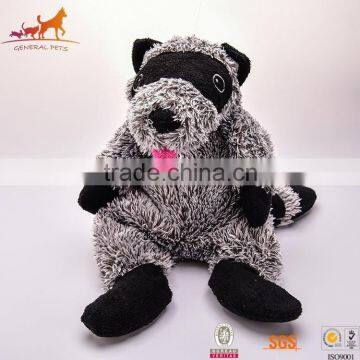 No Stuffing Raccoon Soft Plush Dog Toy Manufacturer                        
                                                Quality Choice