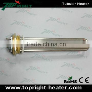 Topright U phases customsized 6kw ,1.1-6.5W/CM2 flange copper tubular heater