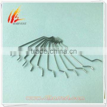 China supply end hook stainless steel fiber for refractory materials