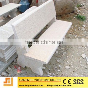 China cheap granite graden bench with back