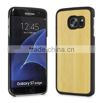 Manufacturer Price For Samsung S7 Case PC+Bamboo Wood for Samsung Galaxy S7 Case for S7 Edge