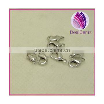 Wholesale Silver-plated Brass Lobster Claw Clasps for diy Jewelry Findings