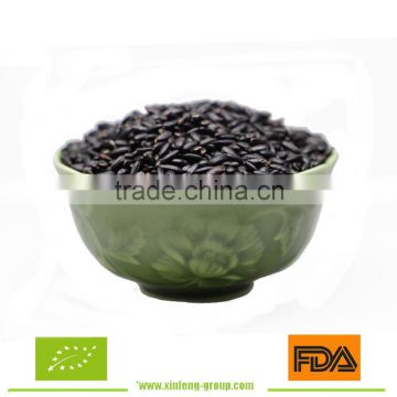 Steamed black rice with good quality