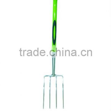 F6802 FORK WITH STEEL TUBE PVC COATED HANDLE