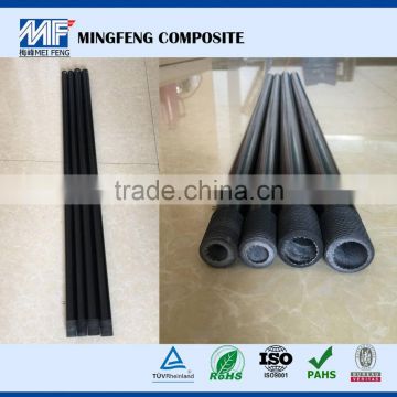Mat covered raw material fiber glass treated wooden poles