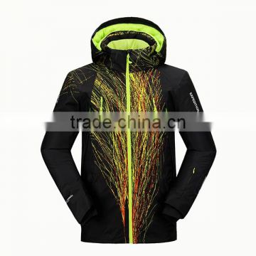 winter windproof and waterproof professional design men ski jacket