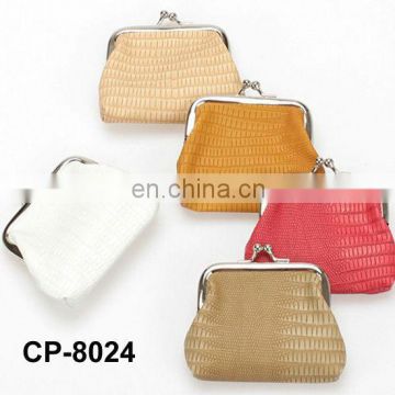 promotional pu fashion design coin purse