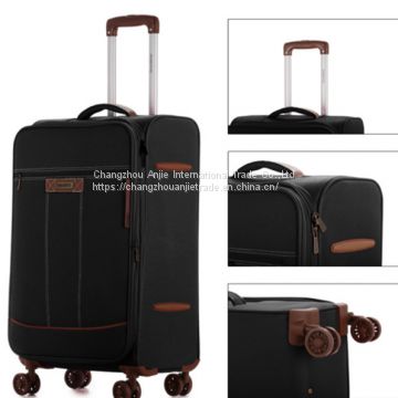 2018 hot selling polyester trolley luggage sets with logo