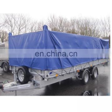 Blue PVC tarpaulin cover for truck trailer