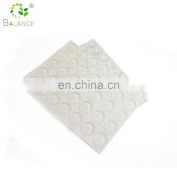Adhesive rubber foot pad, silicone glass pad with adhesive rubber tape