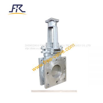 High temperature Square Flange Type Knife Gate Valve with stainless steel 2520