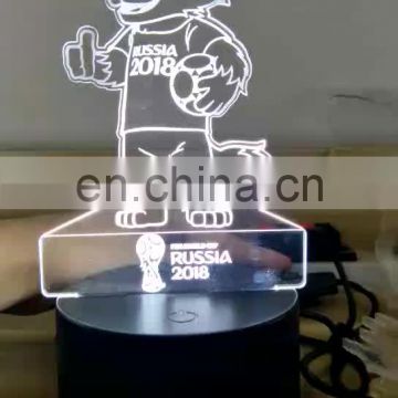 Acrylic 3D LED Night Light Base Creative 3D Illusion Night Lamp LED Lighting Base For Acrylic
