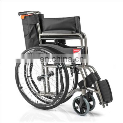 New home full steel tube reinforced collapsible manual wheelchair