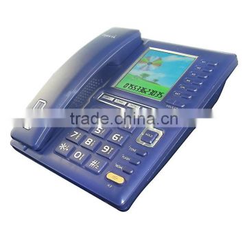 3 one-touch speed dial memory Big LCD Corded telephone for home and office