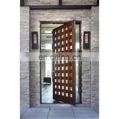 Prettywood Custom Big Size Waterproof Solid Wooden Doors
