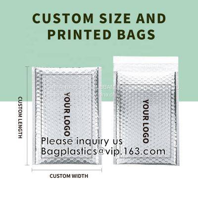 Recyclable Reusable PE Bubble Zipper Bag Slider Bag For Cosmetic Lash Goods Package US Free Shipping Cosmetic Makeup