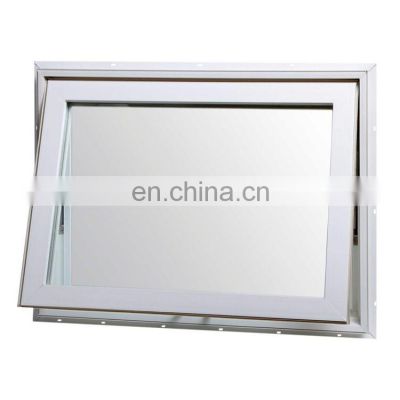 Top hung casement window aluminum double tempered glass window