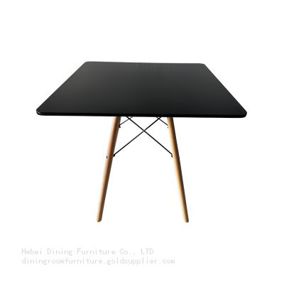 MDF Dining Table with Wooden Legs DT-M01F