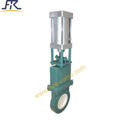 Pneumatic Split Type Ceramic Lined Knife Gate Valve