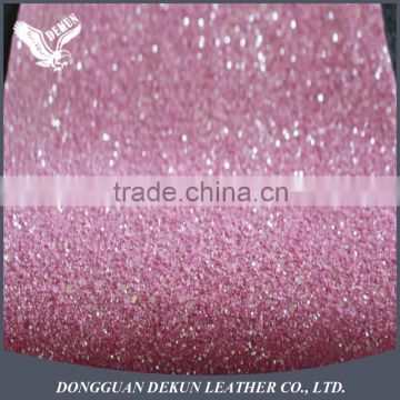glitter PU leather for shoes, PU leather glitter fabric, bright shoe material