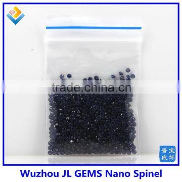 color F35# synthetic round dark blue Nano Spinel stone