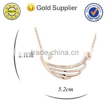 Fashion high quality crystal double chain neckace