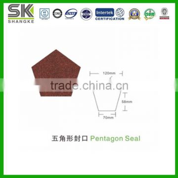 Green Stone Coated Zn-Al Steel Pentagon Roof Seal Cap