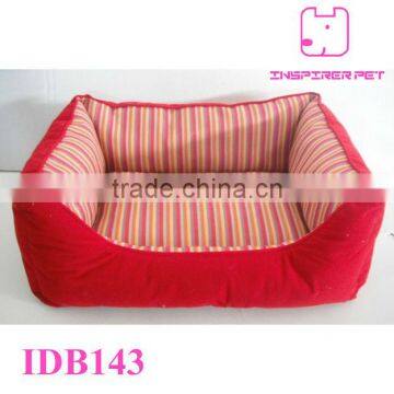 New Cute Red Pet Bed Basket Dog Lounger Beds