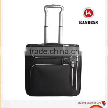 High Quality Aluminum Trolley , Large Capacity Trolley Laptop Bag With Four Zipper Pocket