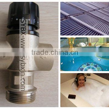 China supplier 1 1/4" brass mixing valve for hot and cold water