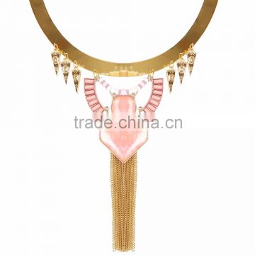 New Design Fashion Crystal Necklaces Women Luxury Statement Diamond Necklace Jewelry SKA8441
