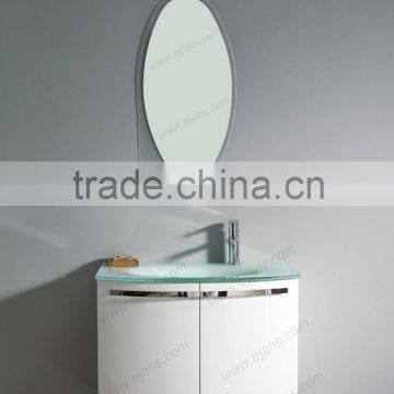 750mm high gloss white modern MDF bathroom cabinet