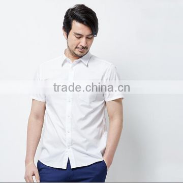 white color business designer slim fit latest design of half shirt