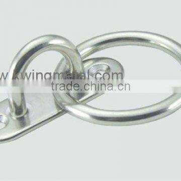 Stainless Steel Oblong Eye Plate With Ring