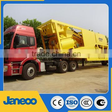 HZSY75 mobile concrete batch plant made in china