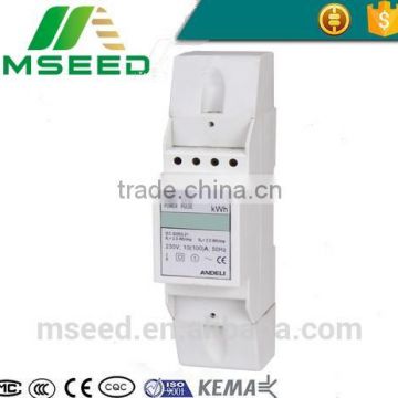 M65SC LCD Single Phase Electronic Din-Rail Active Energy Meter