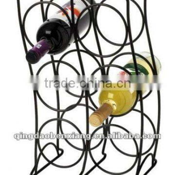 wrought iron wine rack/ wine stand from China 2012 new decoration