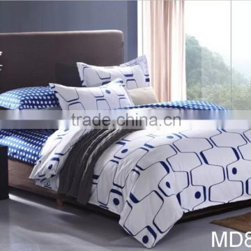 Europe popular fancy design low MOQ 80GSM microfiber disperse print bedding set
