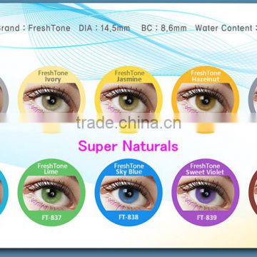 NEW! FreshTone Super Naturals Korea colored contacts wholesale very light no ring color contact lenses                        
                                                Quality Choice