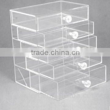 5 tiers clear acrylic organizer for cosmetic