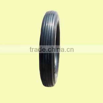 semi pneumaitc rubber tire 6"X1"rib tread