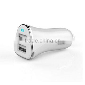 High speed dual usb ports car charger with 24W 4.8A output for Samsung S6 S5